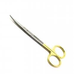 MEDSPO Surgical Goldman Fox Scissors TC Curved Dental Tissue Suture  Veterinary Instruments