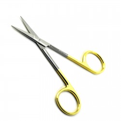MEDSPO Surgcal Suture Dissecting Scissor  Iris TC Scissors Curved Dental Medical Instruments 