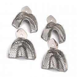 MEDSPO Dental Implant Teeth impression Trays Set of 10 XS,S,M,L,XL Upper Lower Stainless Steel 