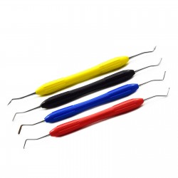 MEDSPO Dental Amalgam Filling Composite Silicon Handle Set Of 4 Restorative Instruments