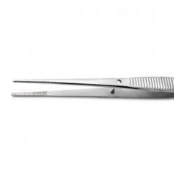 MEDSPO Surgical Mini Dressing Tweezers Tissue Thumb Forceps Dental Serrated Tip Instruments 