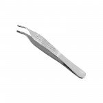 MEDSPO Adson Brown Tweezers Curved  Thumb Forceps Micro Tissue Dressing Surgical Forceps Dental Tool