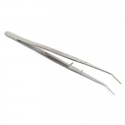 MEDSPO Dental Self Locking Tweezers Thumb Surgical Cotton Dressing Forceps Lab Tool