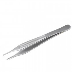 MEDSPO Dental Adson Dressing Tweezers Micro Surgery Veterinary Thumb Tissue Forceps 
