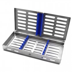 MEDSPO Surgical Dental Sterilization Cassette Stainless Steel 7 PCS Autoclave Box Tools