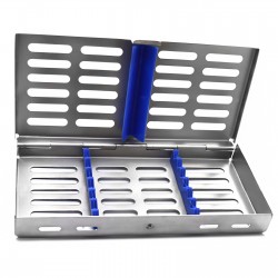 MEDSPO Surgical Dental Sterilization Cassette Stainless Steel 7 PCS Autoclave Box Tools