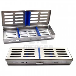 MEDSPO Surgical Medical Dental Instrument Autoclavable Sterilization Cassette Tray Holds 5 Pieces