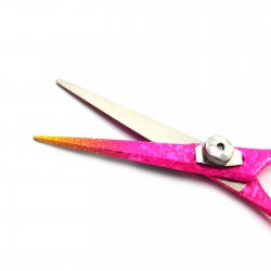 MEDSPO Professional Barber Hair Cutting Shears Hairdressing Salon Scissors 5.5" Pink Color