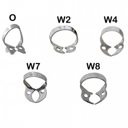 Orthodontic Rubber Dam Wingless Clamps Set of 5 Dentist Rubber Dam Retention Clamps 