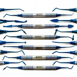 Slake 6-Piece Dental Composite Filling Instrument Kit – Gold Titanium Coated
