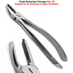 Dental Upper Molar Left Extracting Forceps Fig. 18 Extraction Instrument Tools