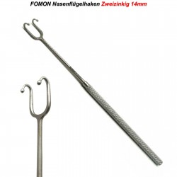 Fomon Retractor Double Prong Ball Head ENT Rhinoplasty Surgical Instrument