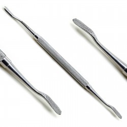 MEDSPO Dental Bone File Double End Orthopedic Implant Scraper Surgical Instruments