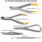 Orthodontics Ligatures Distal Cutter Needle Holder Brackets Clamping Forceps X5