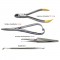 Dental orthodontic wire cutters, TC ligatures, needle holders, band pressure forceps, tweezers