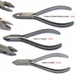 3-piece set of orthodontic pliers, Young loop bending ligatures, wire bending pliers , dental technology