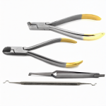 Orthodontic distal end cutter bracket tweezers side cutter orthodontics