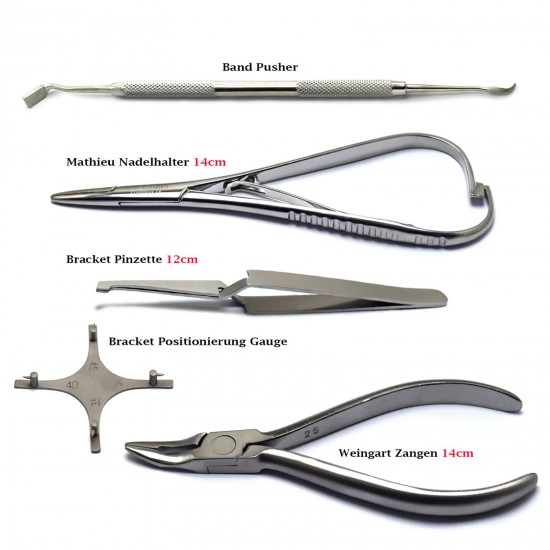 KFO Weingart pliers needle holder height gauge clamping tweezers orthodontics the dental
