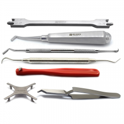 Orthodontic instruments, band setter, band pressure bar, altimeter, dentist X7