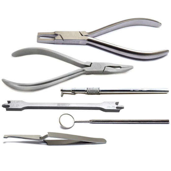 Dentist Bracket Tweezers, Weingart Pliers, Bracket Remover Pliers, Mouth Mirror, Orthodontic Instruments