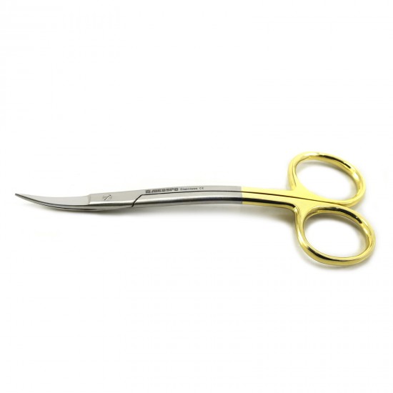 TC Lagrange Scissors Curved 12 cm Gums Dental Surgical Surgery MICRO TISSUE Medspo