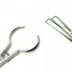Endodontic Rubber Dam Stoke Clamp Forceps 17cm Dental Restorative Instruments 