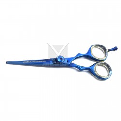 Medspo Blue Barber Hair Cutting Scissors Hair dressing Barber Salon hair style 4.5 inch
