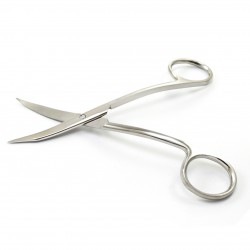 MEDSPO Goldman Fox Scissors Dental Surgical Micro Shears Super Cut Double Curved 