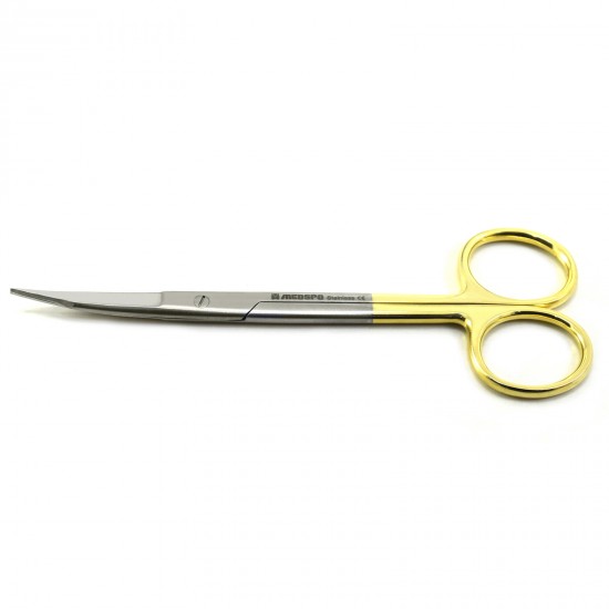 MEDSPO Goldman Fox Scissors curved TC Dental surgical Micro shears Dental