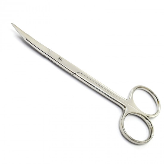 MEDSPO Dental Surgical Goldman Fox Scissor Curved Gum Tissue Scissors Stainless Steel 13 cm