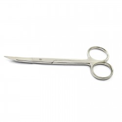 MEDSPO Goldman Fox Scissors Dental Surgical Micro Shears Super Cut Double Curved 