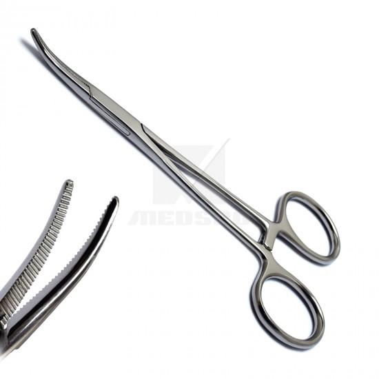 Dental Artery Hemostat Mosquito Forceps Curved Locking Forceps Pliers Surgical Clamps Halsted 