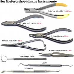 Dental technology orthodontics wire bending pliers and distal cutter band pressure forceps clamping tweezers CE