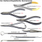 Dental technology orthodontics wire bending pliers and distal cutter band pressure forceps clamping tweezers CE