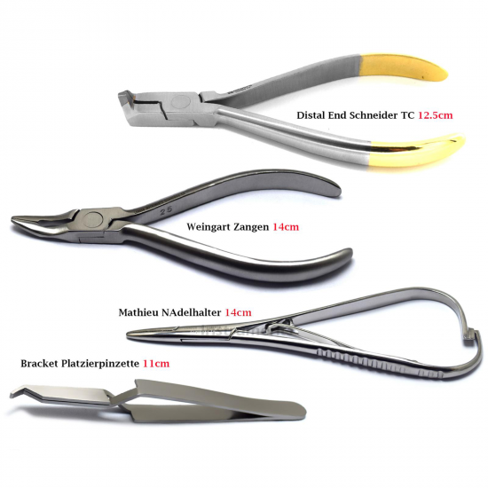 Orthodontic Instruments Distal Cutter Wire Needle Holder Orthodontic Pliers X4