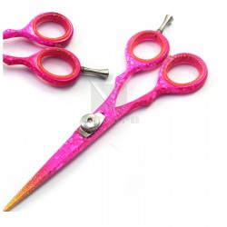 MEDSPO Professional Barber Hairdressing Cutting Scissors 6" Pink Color 