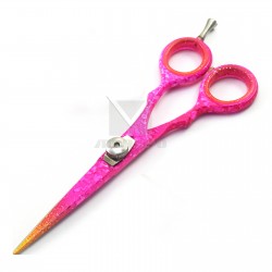 MEDSPO Professional Barber Hairdressing Cutting Scissors 6" Pink Color 