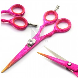 MEDSPO Pink Barber Salon Scissors Hair Beard Scissor Hairdressing Cutting Scissors 6"