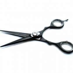Medspo Professional Black Color Salon Hair Cutting Scissor 6'' Barber Hair Beard Dressing Shears