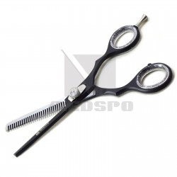 MEDSPO Professional Black Thinning Hair Dressing Scissors 6 inch Barber Cutting Shears